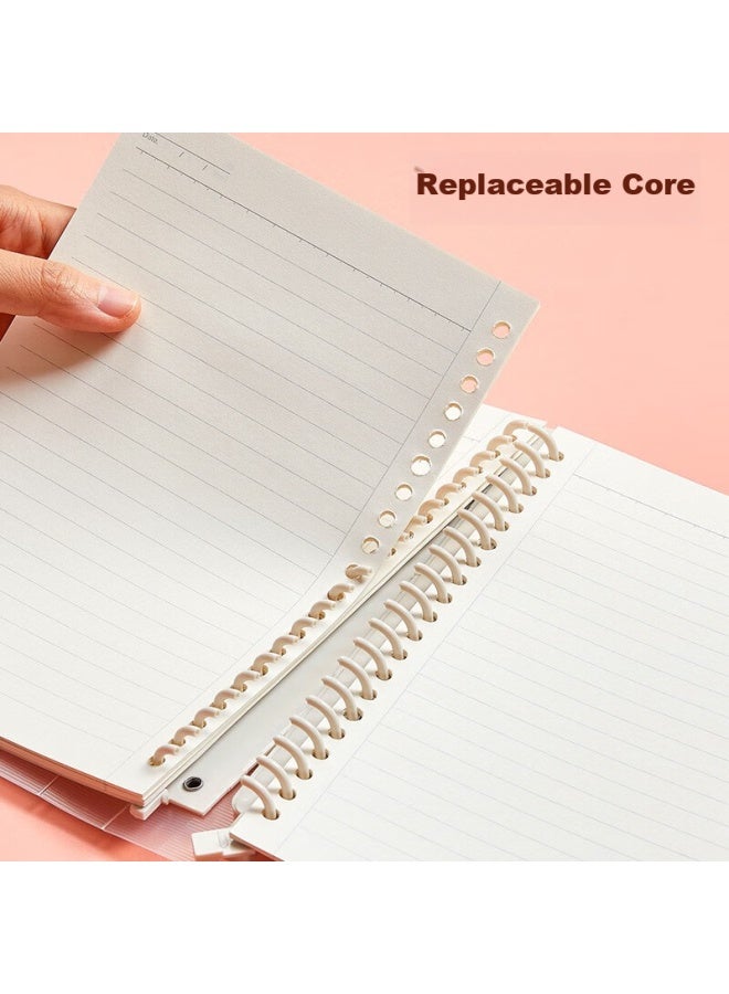 Wengu A4 Loose-leaf Notebook Refill, Detachable 30-hole 60-sheet Ruled Paper With Four-color Index Dividers, Blue B17-a4/c - Image 5