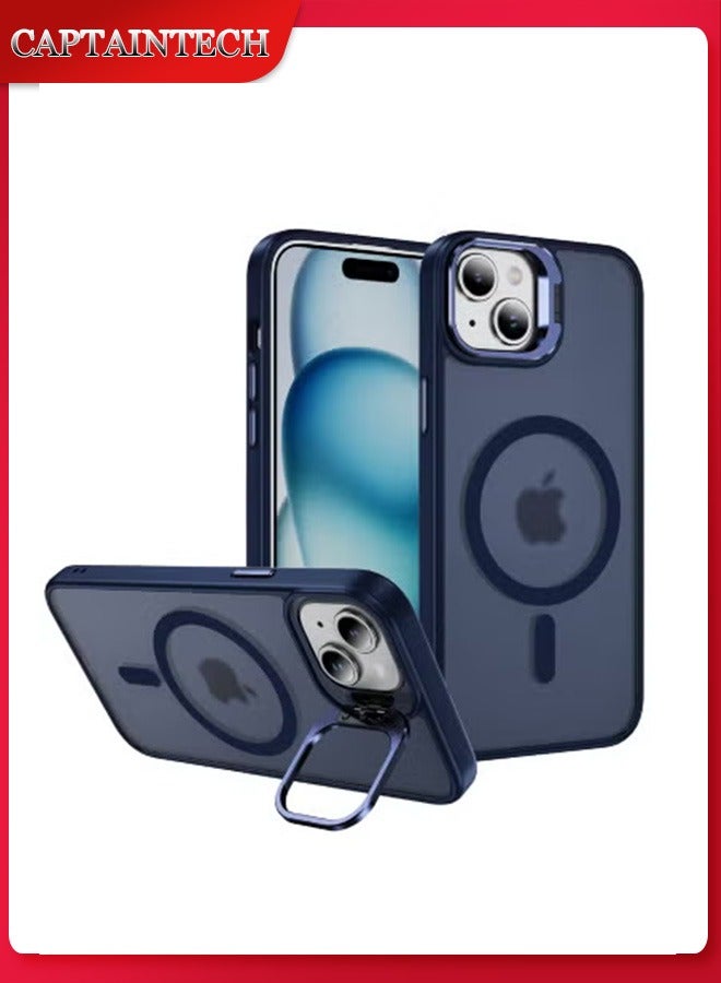 Captaintech MagSafe Compatible iPhone 15 Case - Grade Protective Cover with Built-In Stand u0026 Scratch-Resistant Back (Classic Series) ﻿ - Image 1