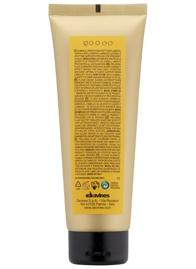 Davines This Is A Relaxing Moisturizing Fluid Heat Protection And Frizz Control For Sleek And Straight Styling Moisturize With Humidity Control 4.22 Fl. Oz.  - Image 3
