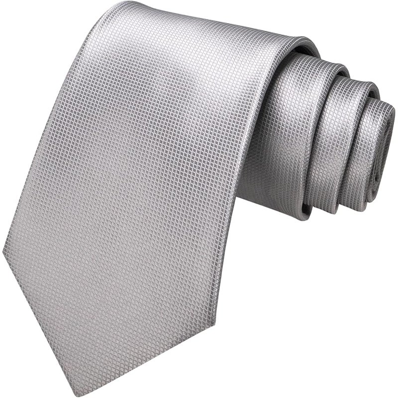 JEMYGINS Solid Color Tie Mens Necktie for Business and Wedding - Image 1