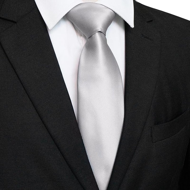 JEMYGINS Solid Color Tie Mens Necktie for Business and Wedding - Image 2