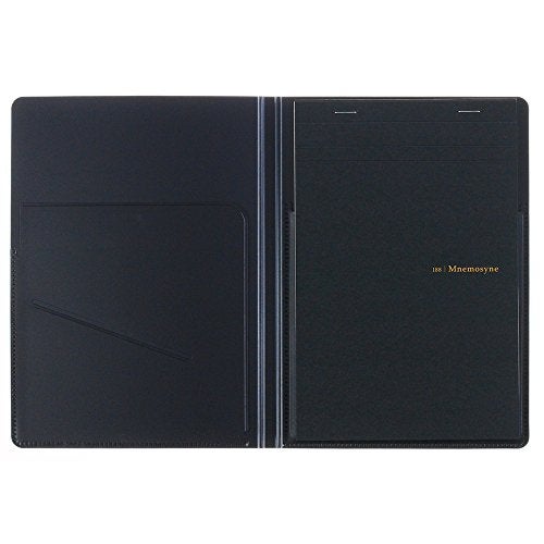 Maruman MNEMOSYNE HN188A A5 Notebook with Folder, Black - Image 2