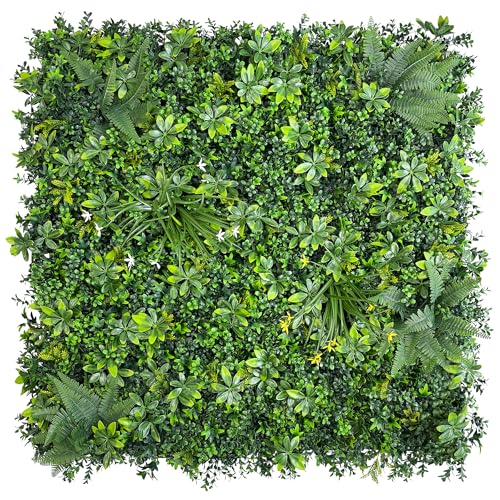 ODTORY Artificial Greenery Wall Panels: 40"x 40" Faux Grass Wall Backdrop Boxwood Ivy Privacy Screen with UV Protection,Fake Hedge Fence for Outdoor,Indoor,Garden,Backyard and Home Decor - Image 1