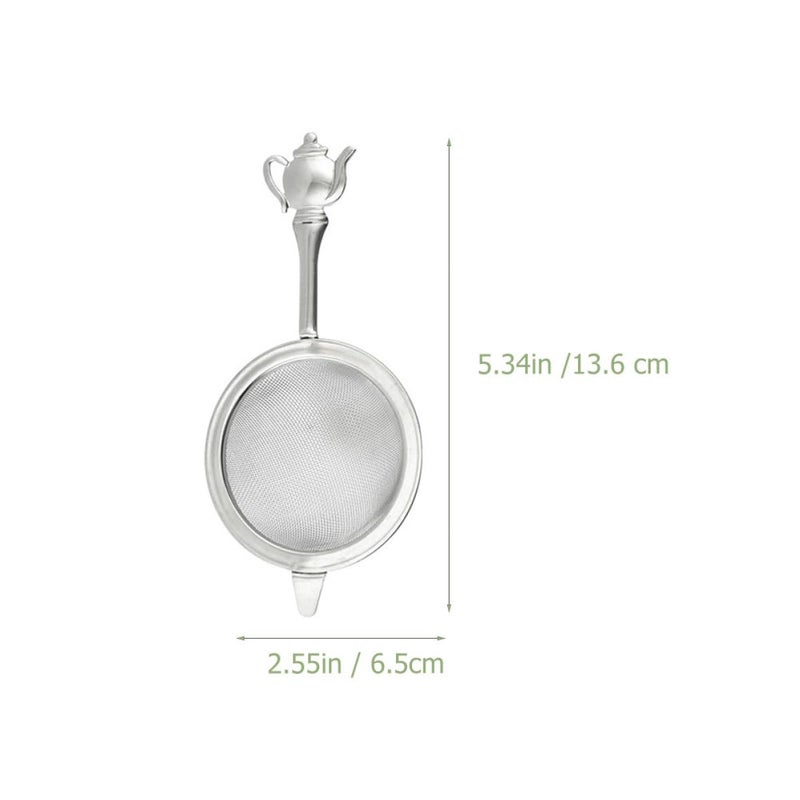 2 Pack Large 6 5cm Stainless Steel Tea Infuser With Handle Fine Mesh Strainer - Image 3
