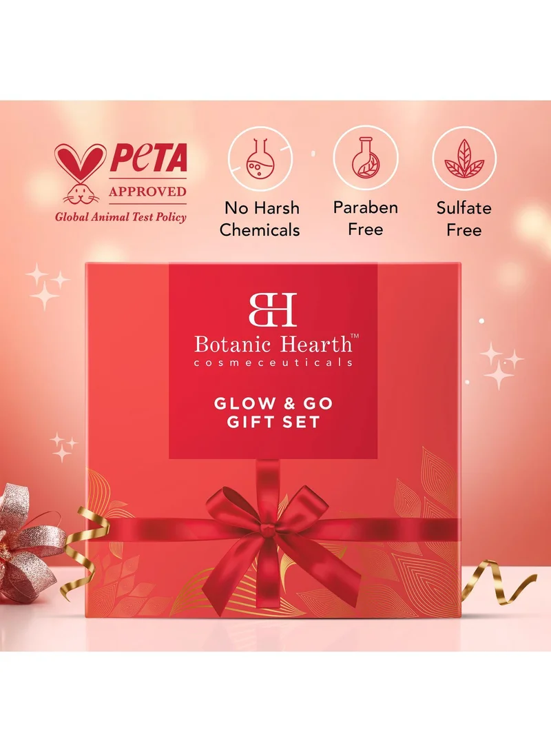 Botanic Hearth Botanic Hearth Gift Set of 5 - Hibiscus Body Scrub - 60g | Raspberry Lip Balm - 10g | British Rose Body Wash - 50ml | Daily Hydration Face Moisturizer- 50g | Oat & Niacinamide Face Wash - 50ml