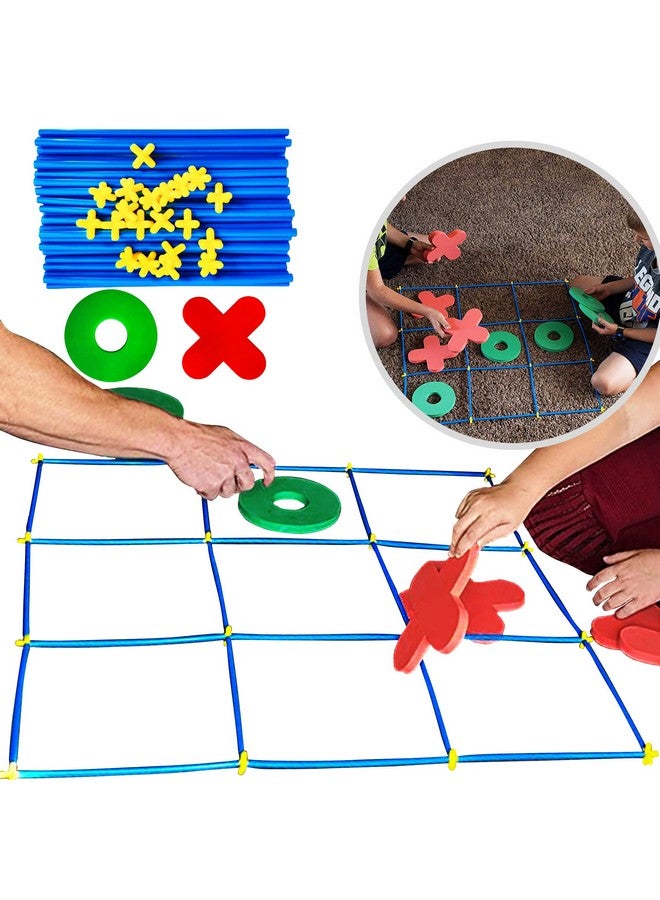RAINBOW TOYFROG Jumbo Tic Tac Toe Game Set, Large Indoor Outdoor Games, Backyard Games For Kids And Adults, Outdoor Play Yard Games With Carry Bag For Family And Party  - Image 5