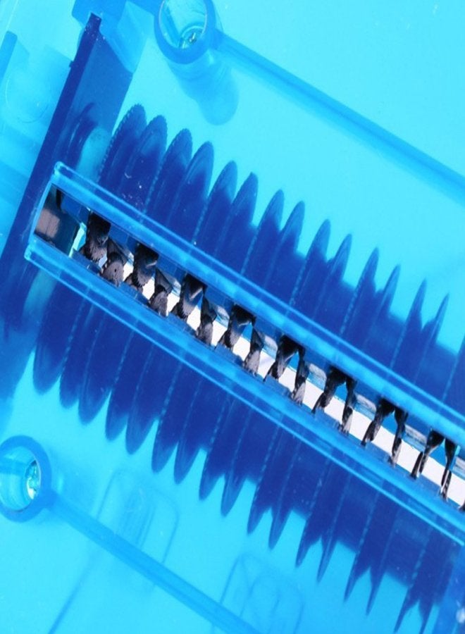 cross-border office home A6 mini manual shredder small desktop hand file shredder wholesale blue - Image 4