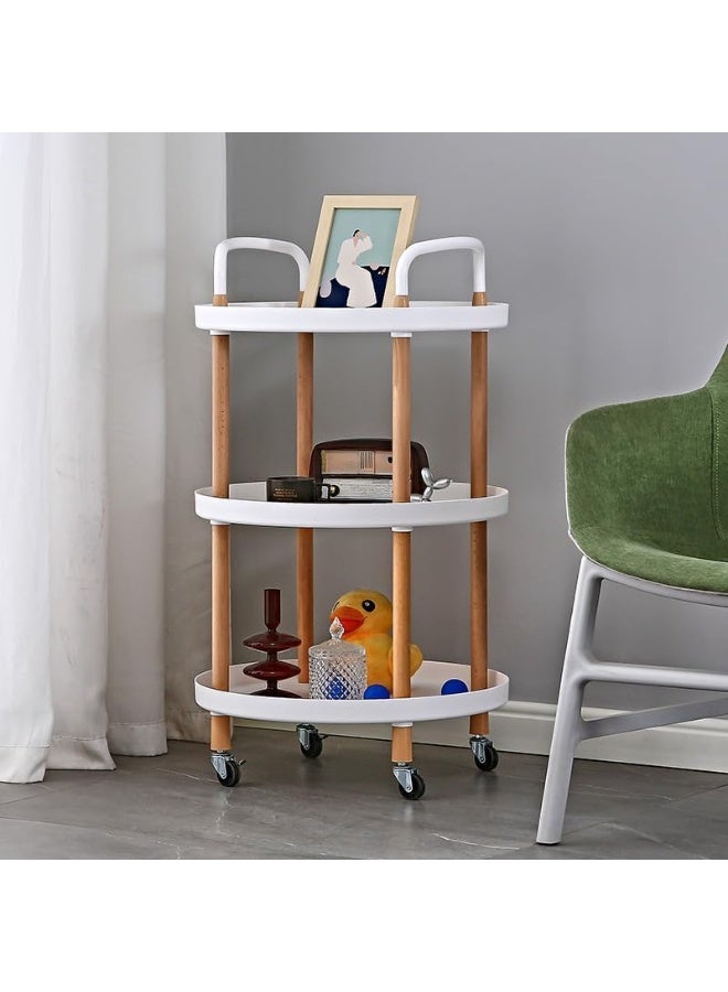 SKY-TOUCH 3 Tier Rolling Utility Cart - Image 2