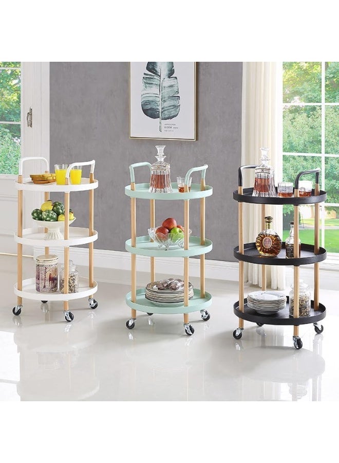 SKY-TOUCH 3 Tier Rolling Utility Cart - Image 3
