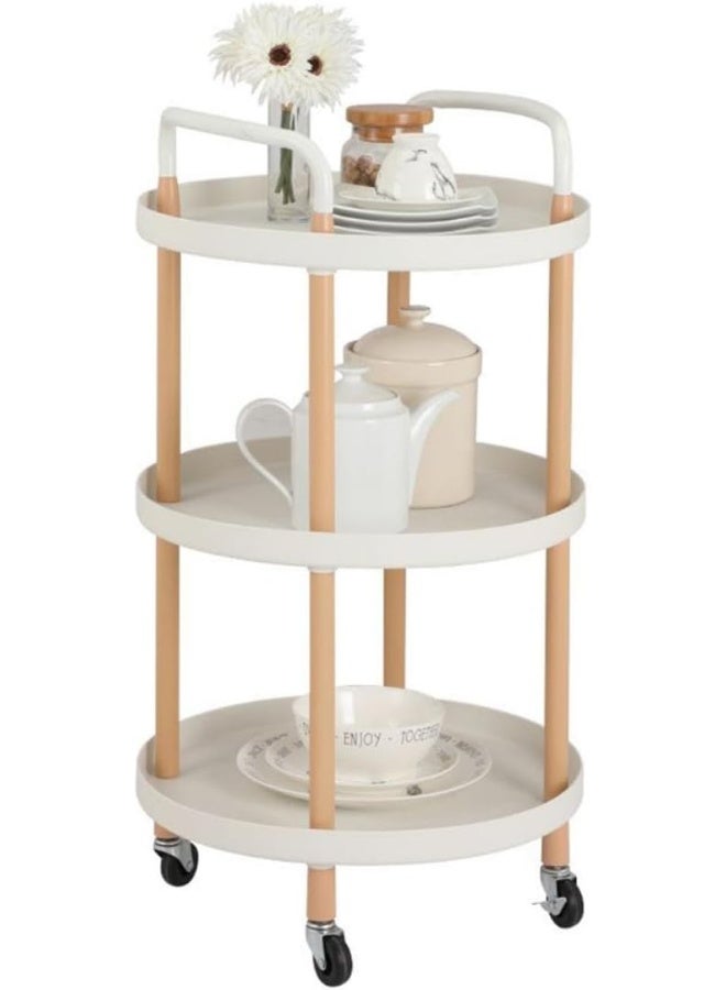 SKY-TOUCH 3 Tier Rolling Utility Cart - Image 1