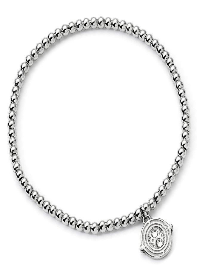 Harry Potter Stainless Steel Time Turner Ball Bead Bracelet, One Size, Stainless Steel, No Gemstone - Image 1