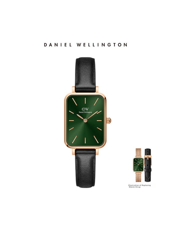 Daniel Wellington Dw Women's Small Green Watch, Fashionable European And American Style, Classic Square Watch, Dw00100445+dw00200278 - Image 5