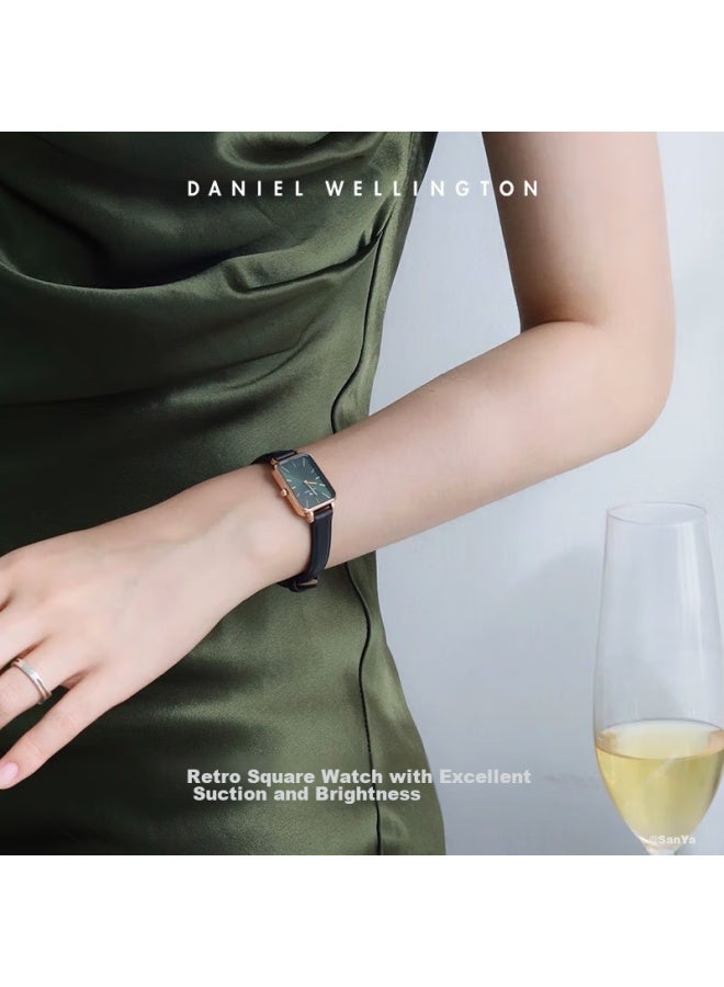 Daniel Wellington Dw Women's Small Green Watch, Fashionable European And American Style, Classic Square Watch, Dw00100445+dw00200278 - Image 4