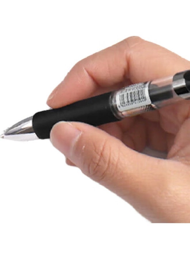 Mingma Maima 12 Black Retractable Gel Pens 0.5Mm Bullet Tip Water-Based Signature Pens For Office, Business, Students, Exams, Large Capacity Ink Refills, Office Supplies X35 - Image 3