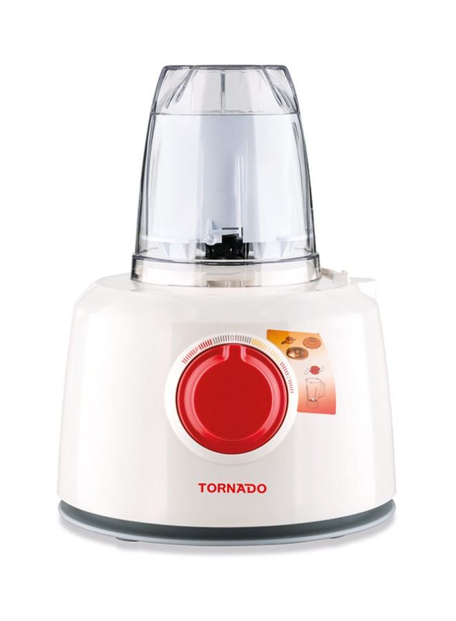 تورنيدو محضّر طعام كهربائي بقدرة 1000 وات 1000 W TFP-1000CC أبيض/أصفر/فضي - Image 4