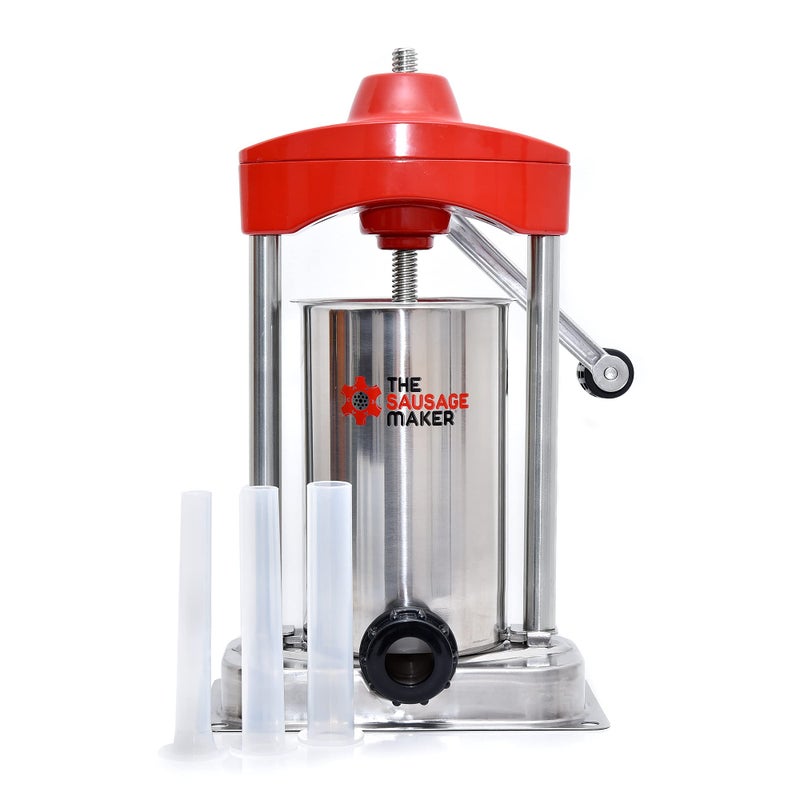 The Sausage Maker The Sausage Maker  5 lb Heavy Duty Vertical Sausage Stuffer  Includes Stuffing Tubes  Metal Gears