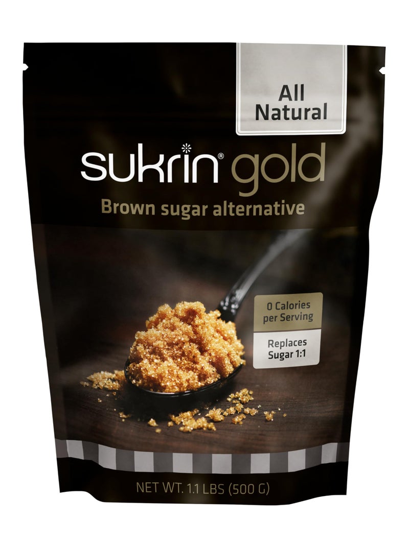 Sukrin Gold - The Natural Brown Sugar Alternative - 1.1 lb Bag - Image 1