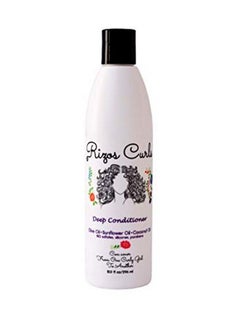 Rizos Curls Deep Conditioner. Deeply Nourishes & Strengthens Hair Made With L Ingredients Olive Oil Sunflower Oil Coconut Oil Argan Oil & Shea Butter. For All Hair Types Curls Coils & Waves.  - Image 1
