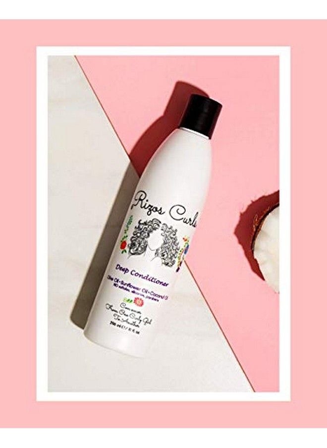 Rizos Curls - Deep Conditioner. Deeply Nourishes & Strengthens Hair Made With L Ingredients Olive Oil Sunflower Oil Coconut Oil Argan Oil & Shea Butter. For All Hair Types Curls Coils & Waves. - Image 1