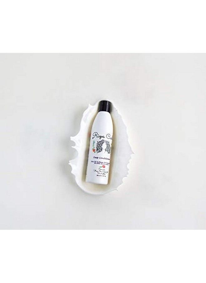 Rizos Curls - Deep Conditioner. Deeply Nourishes & Strengthens Hair Made With L Ingredients Olive Oil Sunflower Oil Coconut Oil Argan Oil & Shea Butter. For All Hair Types Curls Coils & Waves. - Image 1