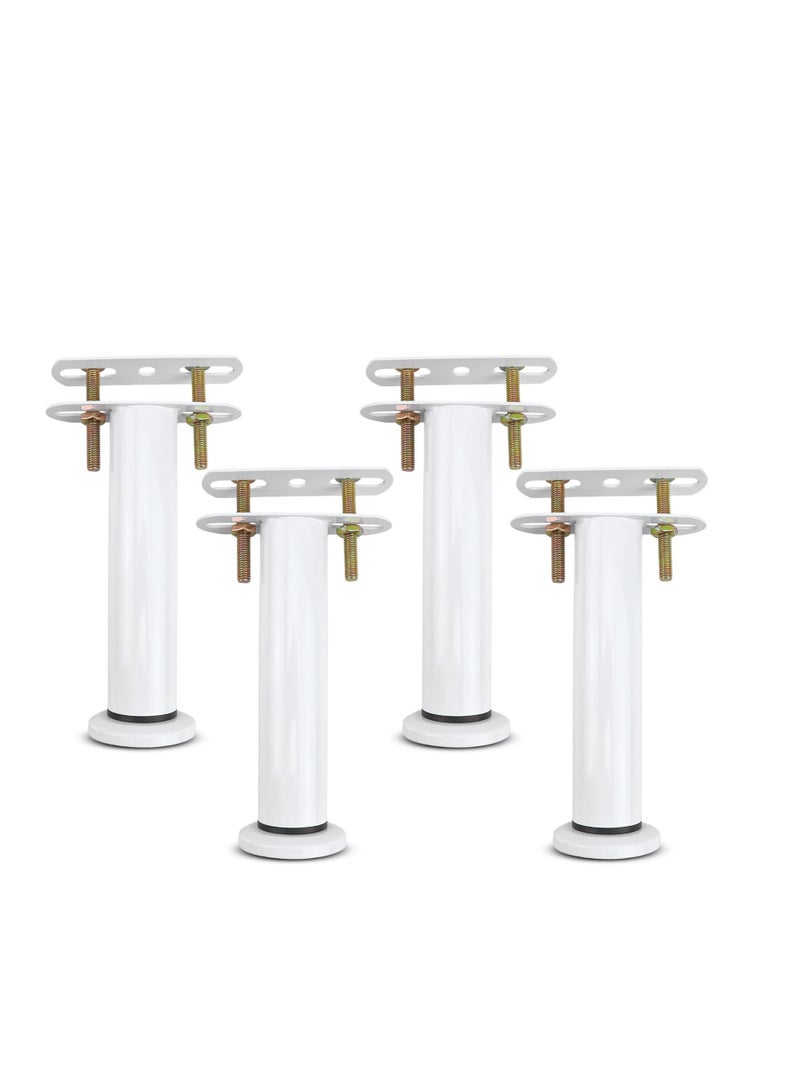 SOLARAE Bed Support Legs, 4 Pcs Adjustiable Height Couch Legs Cabinet Legs, Heavy Duty Bed Center Brackets Middle Reinforce Circular Bottom Slat Support Leg, for Cabinet Sofa Bed Frame Replacement Parts - Image 1
