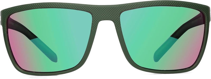 نظارات شمسية مستقطبة من ZENOTTIC للرجال، إطار خفيف الوزن من TR90، حماية UV400، نظارات شمسية مربعة - Image 2