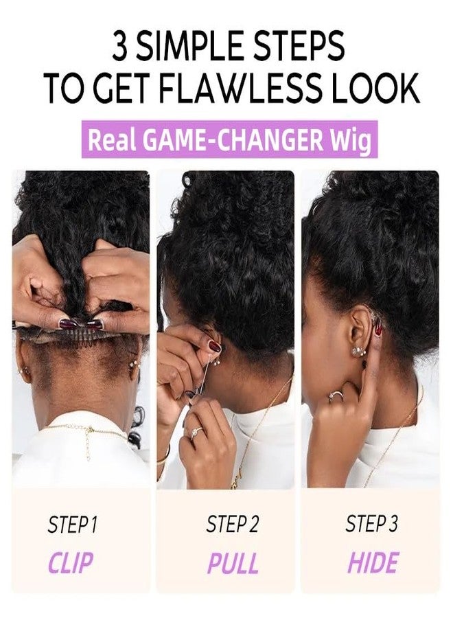 SNV Hidden Strap 360 Skinlike HD Lace Front Wigs Human Hair Water Wave Glueless Wigs Pre Plucked Pre Cut Bleached Tiny Knots 220 Density Full Lace Frontal Wig with Invisible Drawstring Sung Fit 20inch - Image 2