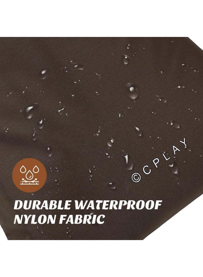 مجموعة حقائب سفر من النايلون مكونة من 4 قطع - حقائب برباط مقاومة للماء للإكسسوارات ومستحضرات التجميل والأغراض اليومية - منظم صغير ومتين ومتعدد الأغراض للمنزل والمكتب والسفر - حل تخزين عملي - Image 3