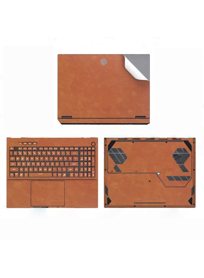 Laptop Decal Cover Compatible with 16'' ASUS TUF Gaming F16 2025 (FX608L), Anti-Scratch Sticker Three Sided Leather Notebook Film