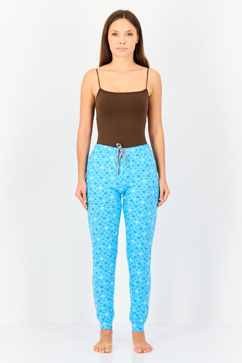 zivame Women All Over Print Drawstring Pajama Pants, Multicolor - Image 2