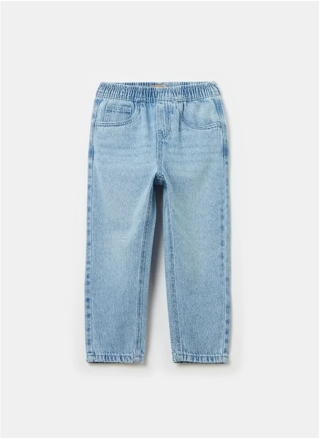 او في اس Comfort-fit denim joggers