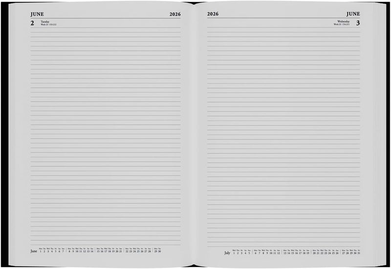 Collins - Desk - 2026 12 Month Calendar Year Planner, Day-To-Page Diary, A4 Hard Cover - Red (44.15-26) - Image 4