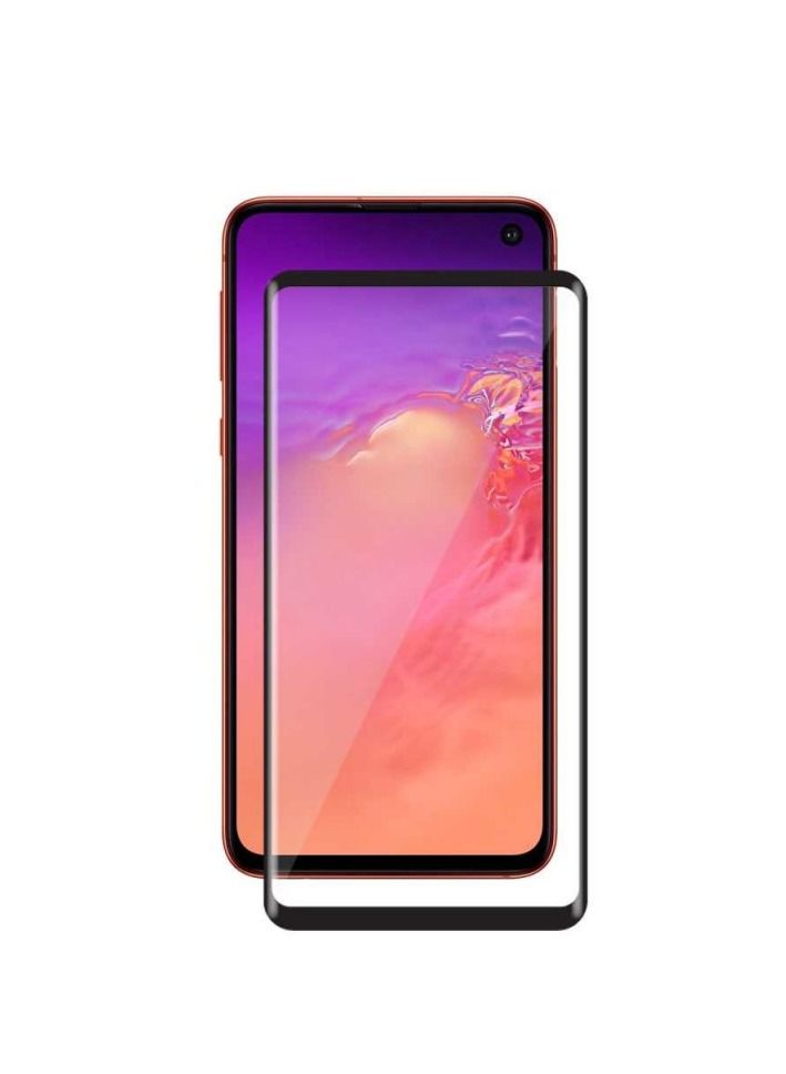 Devia Real Series 3D Curved Full Screen Tempered Glass For Samsung S10 - Black