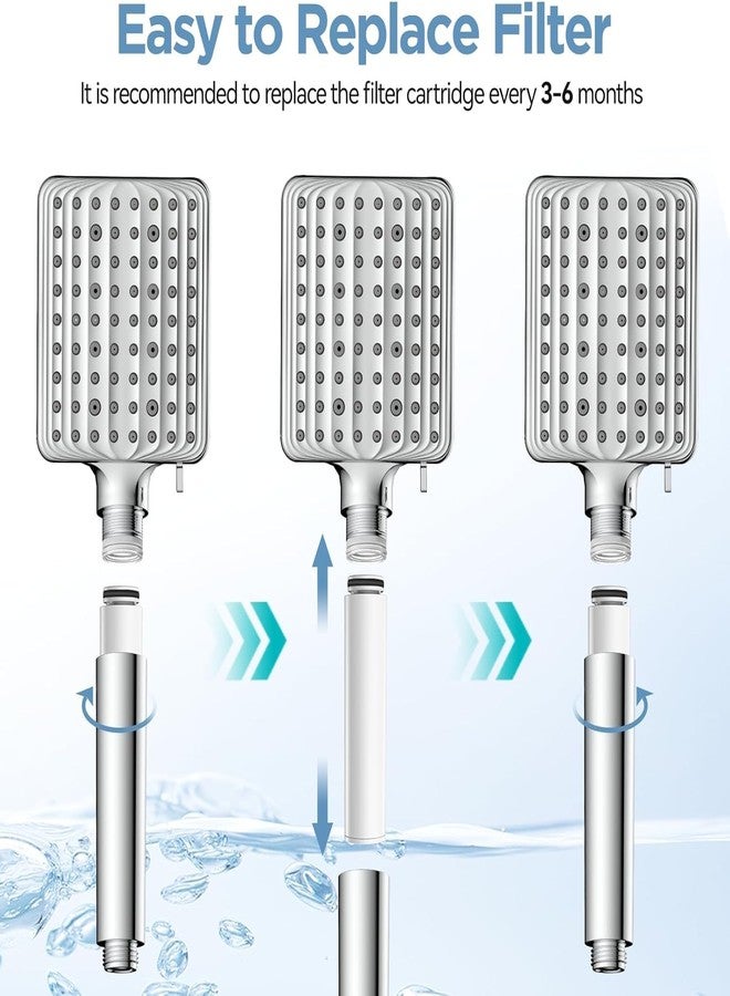 MakeFit فلتر رأس الدش MakeFit لرأس الدش المحمول، عبوة من قطعتين من فلاتر تنقية المياه البديلة للمياه العسيرة - إزالة الكلور والمواد الضارة لحماية بشرتك وشعرك - للطراز S6526/S7727 - Image 5