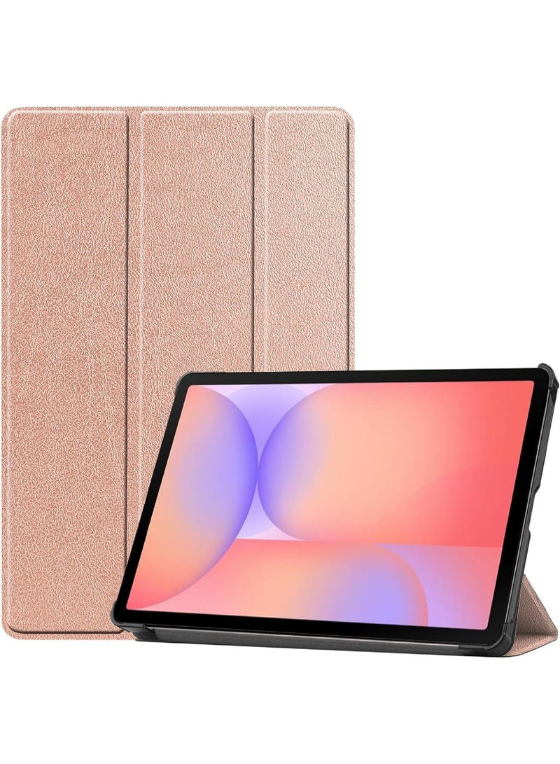 VKL Case Compatible with Galaxy Tab S10 Lite 10.9 inch 2025 Tri-Fold Smart Tablet Case, Hard PC Back Shell Slim Stand Folio Case Cover [Support Pen Magnetic Charging] (Rose Gold) - Image 1