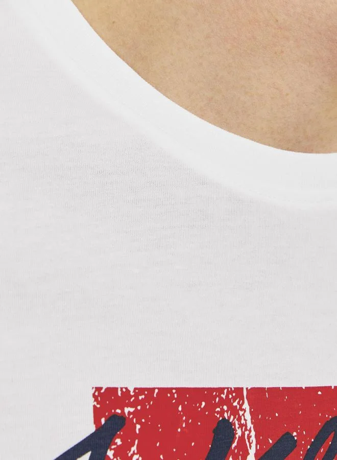 JACK & JONES Logo Graphic Print Crew Neck T-Shirt
