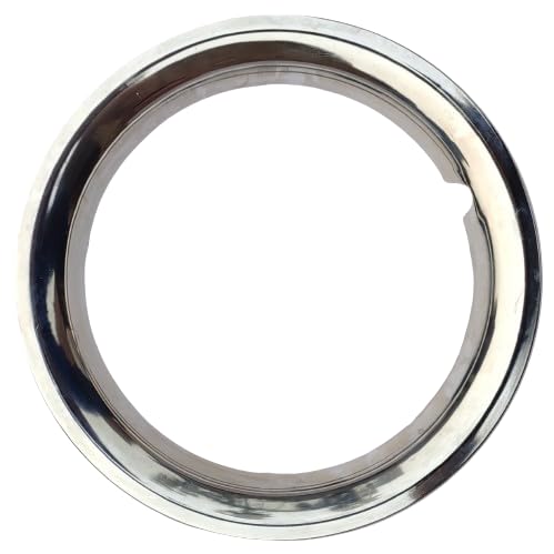 PRIGAN Chrome 16 Inch Ring Style Wheel Cap/Wheel Cover for All 16 Inch Cars, Universal Model (Set of 4 Pcs) Model- Trim Chrome 16 - Image 1