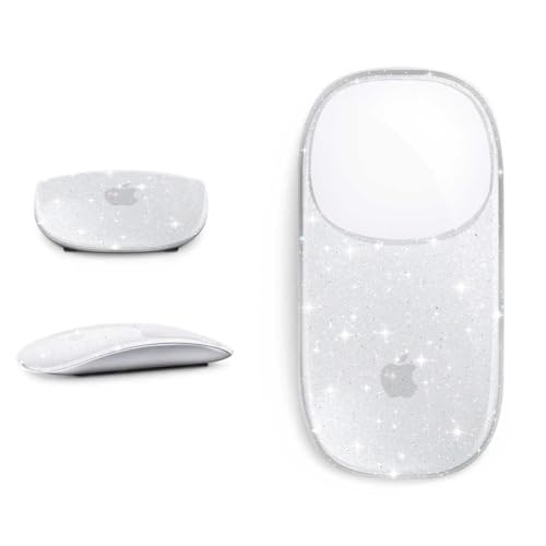 B BELK Cover Compatible with Apple Magic Mouse 1&2, Ultra Thin Transparent Plastic Hard Case for Magic Mouse, 3-Layer Drop-Resistant and Dust Proof Protective Skin with Glitter Pattern Design - Image 4