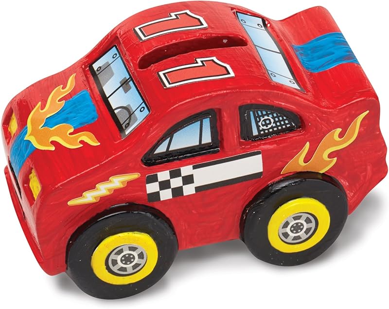 Melissa & Doug Melissa and Doug Wooden Race Car Bank Craft Kit (8 Years and Above)