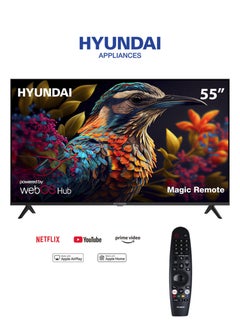 هيونداي تلفزيون LED 55 UHD 4K WebOs وجهاز استقبال مدمج بدون إطار -  - Image 1