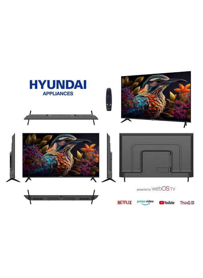 هيونداي تلفزيون LED 55 UHD 4K WebOs وجهاز استقبال مدمج بدون إطار - - Image 3