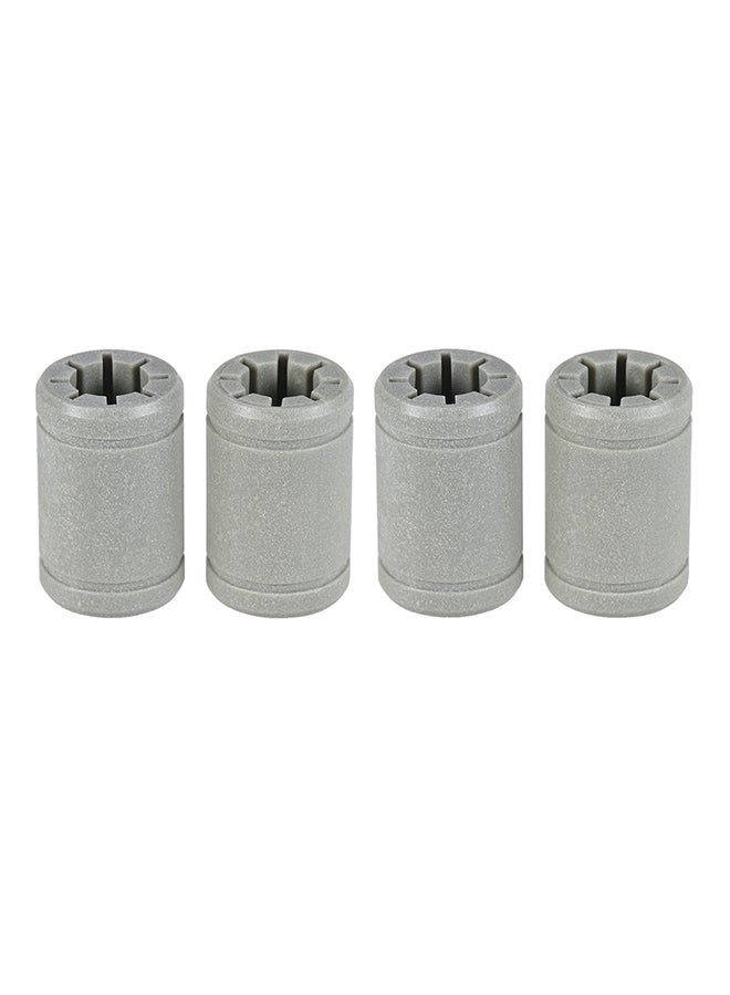 NIBEMINENT 4-Piece LM8UU 3D Printer Solid Polymer Bearing RJMP-01-08 Shaft Set Grey 