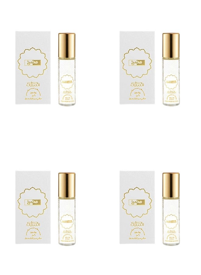 Nabeel 4 PCS NABEEL MAKH MIKH ROLL ON OIL PERFUME 6ML - Image 1