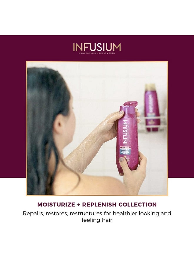 Infusium Professional Shampoo Conditioner And Leavein Treatment Set Moisturize And Replenish Avocado & Olive Oil 3 13.5Oz Bottles - Image 5