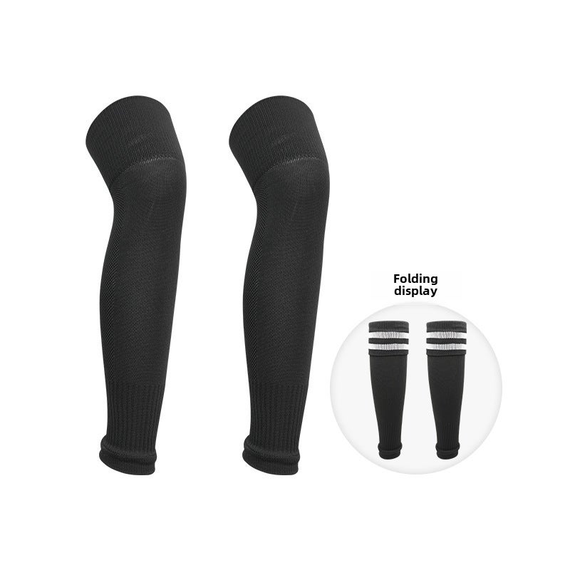 New Over-Knee Breathable Soccer Shin Guard Socks 610 blue  - Image 3