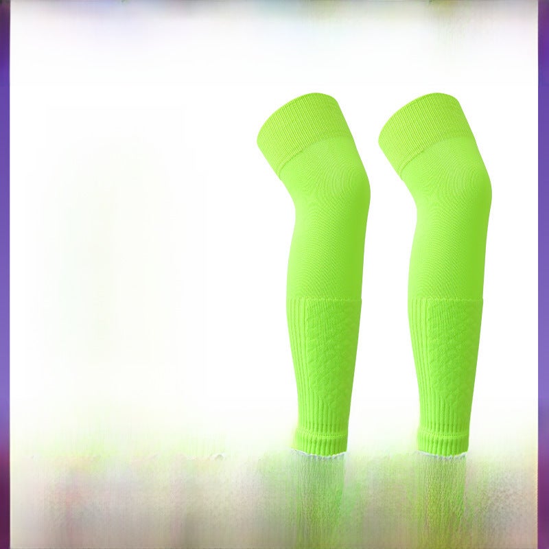 New Over-Knee Breathable Soccer Shin Guard Socks 610 blue  - Image 5