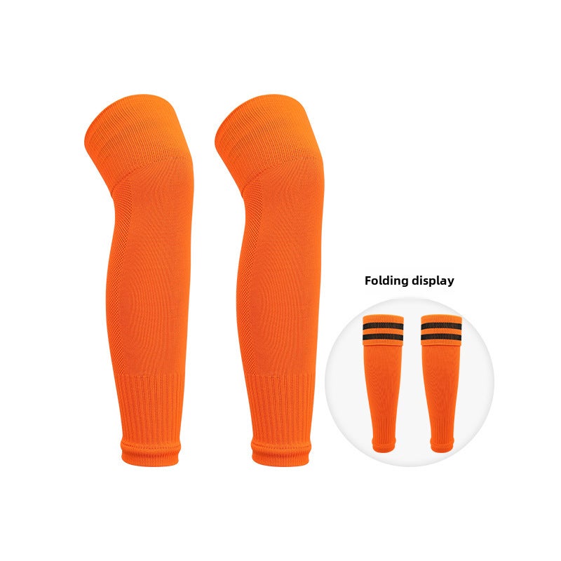 New Over-Knee Breathable Soccer Shin Guard Socks 610 blue  - Image 2