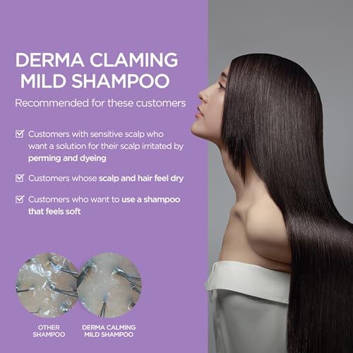 AYUNCHE Derma Calming Shampoo 11 fl. oz. [For Dry & Sensitive Scalp] | Gentle Hydrating Scalp Care | Strengthen Scalp Barrier | Vegan Shampoo | Korean Salon Brand - Image 4