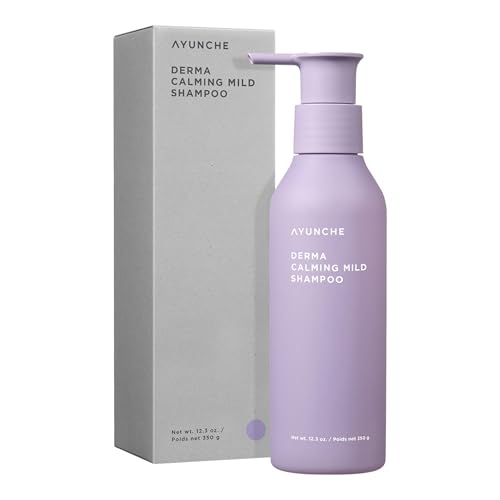 AYUNCHE Derma Calming Shampoo 11 fl. oz. [For Dry & Sensitive Scalp] | Gentle Hydrating Scalp Care | Strengthen Scalp Barrier | Vegan Shampoo | Korean Salon Brand - Image 1