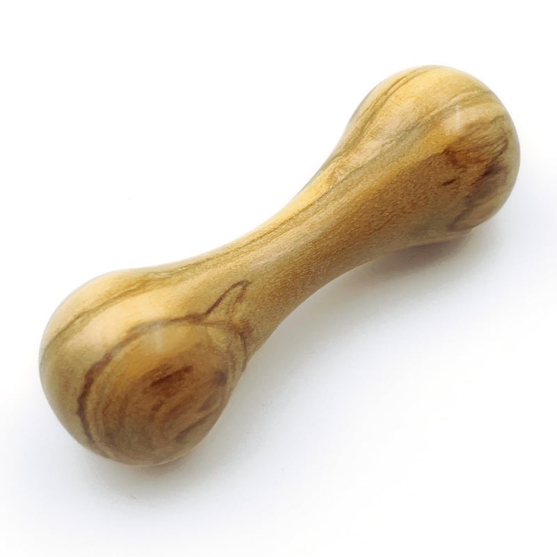 LXQQFUN Knucklebone Wooden Bone Toys Portable EDC Desktop Fidget Toys Leisure Finger Skill Toys Suitable for Many Scenes Olive Wood - Image 3